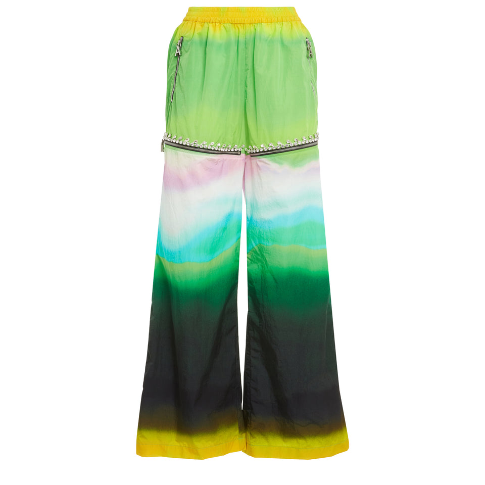 Trousers in multicolor fabric