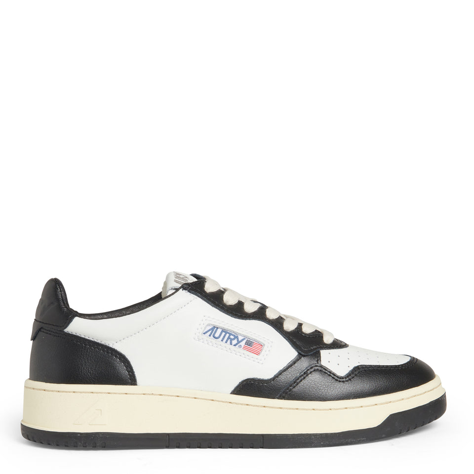 Black and white leather ''Medalist Low'' sneakers