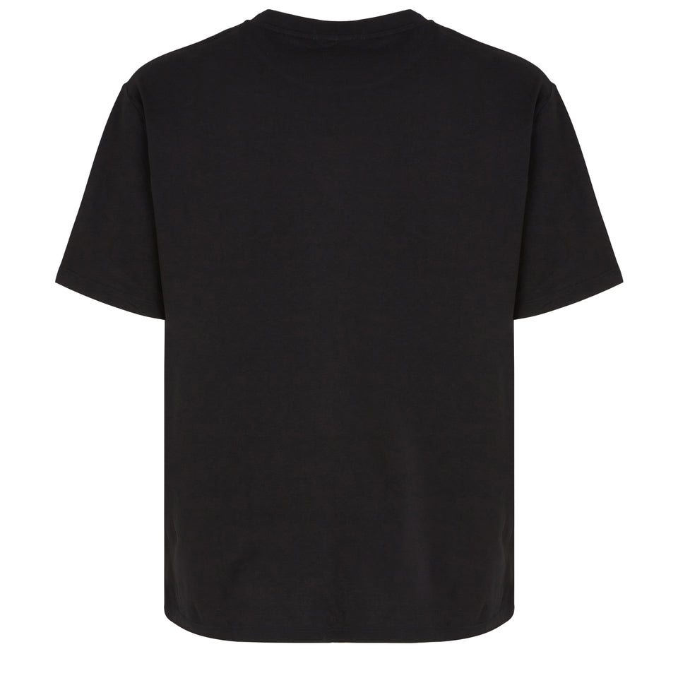 Black cotton oversized T-shirt