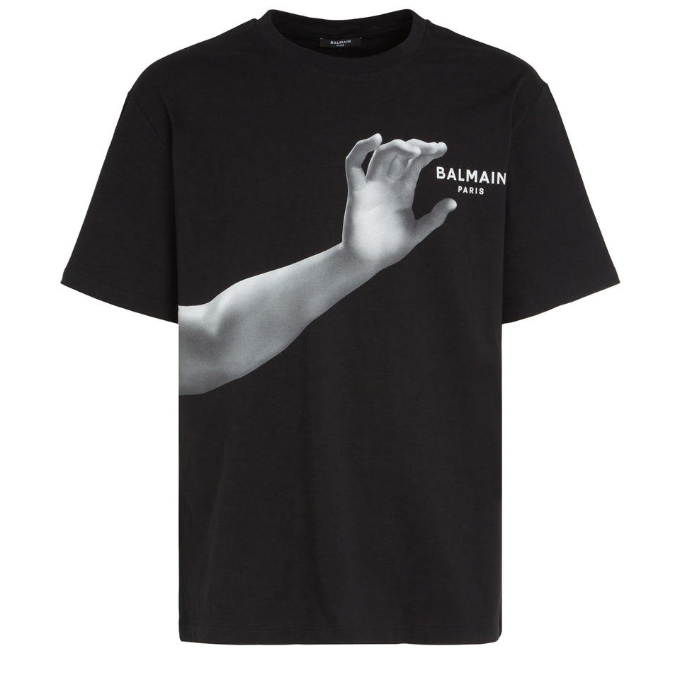 Black cotton oversized T-shirt