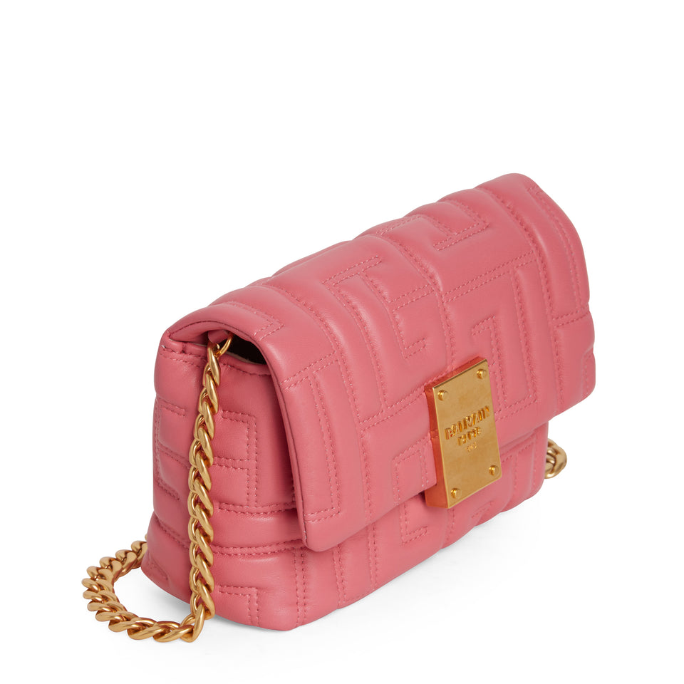 Pink leather ''1945'' bag