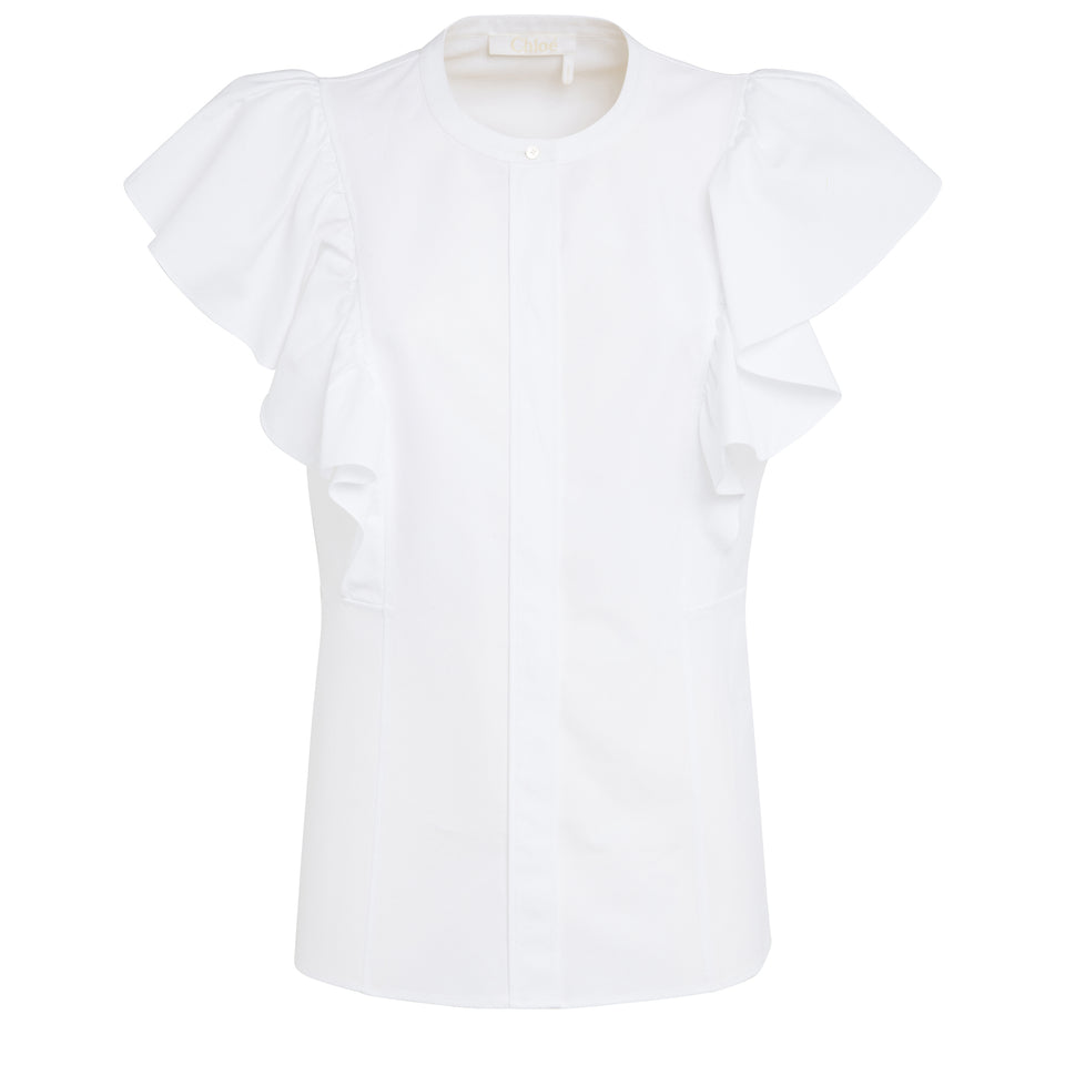 Camicia in cotone bianca