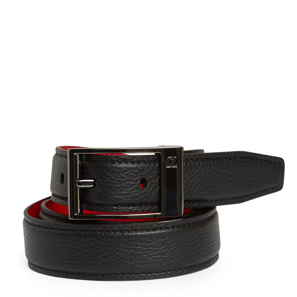 Black leather ''Bizbelt'' belt