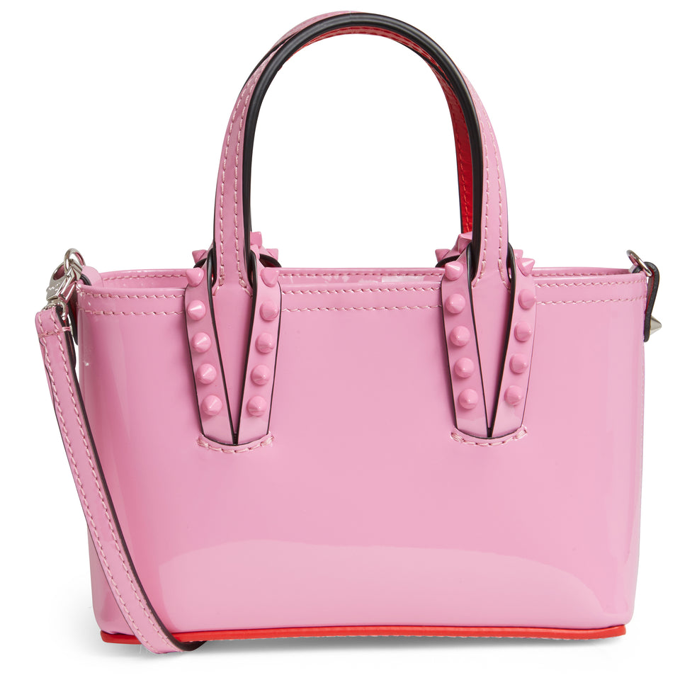 ''Cabata E/W Nano'' bag in pink patent leather