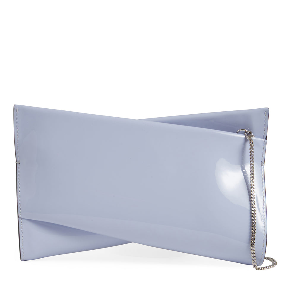 Blue patent leather ''Loubitwist small'' bag