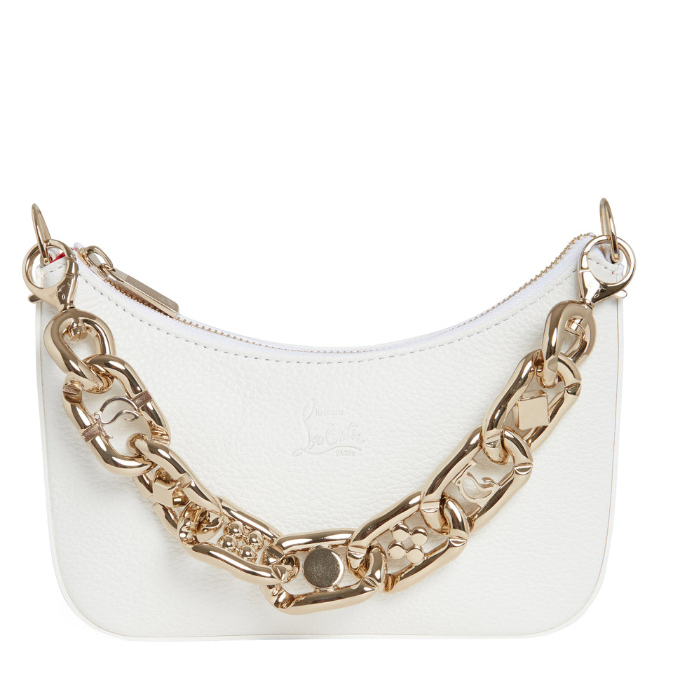 White leather ''Loubila Chain mini'' bag
