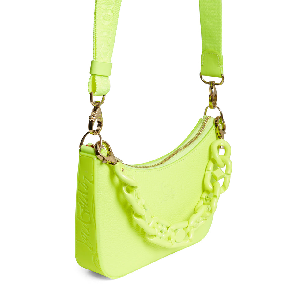 Yellow leather ''Loubila Chain mini'' bag