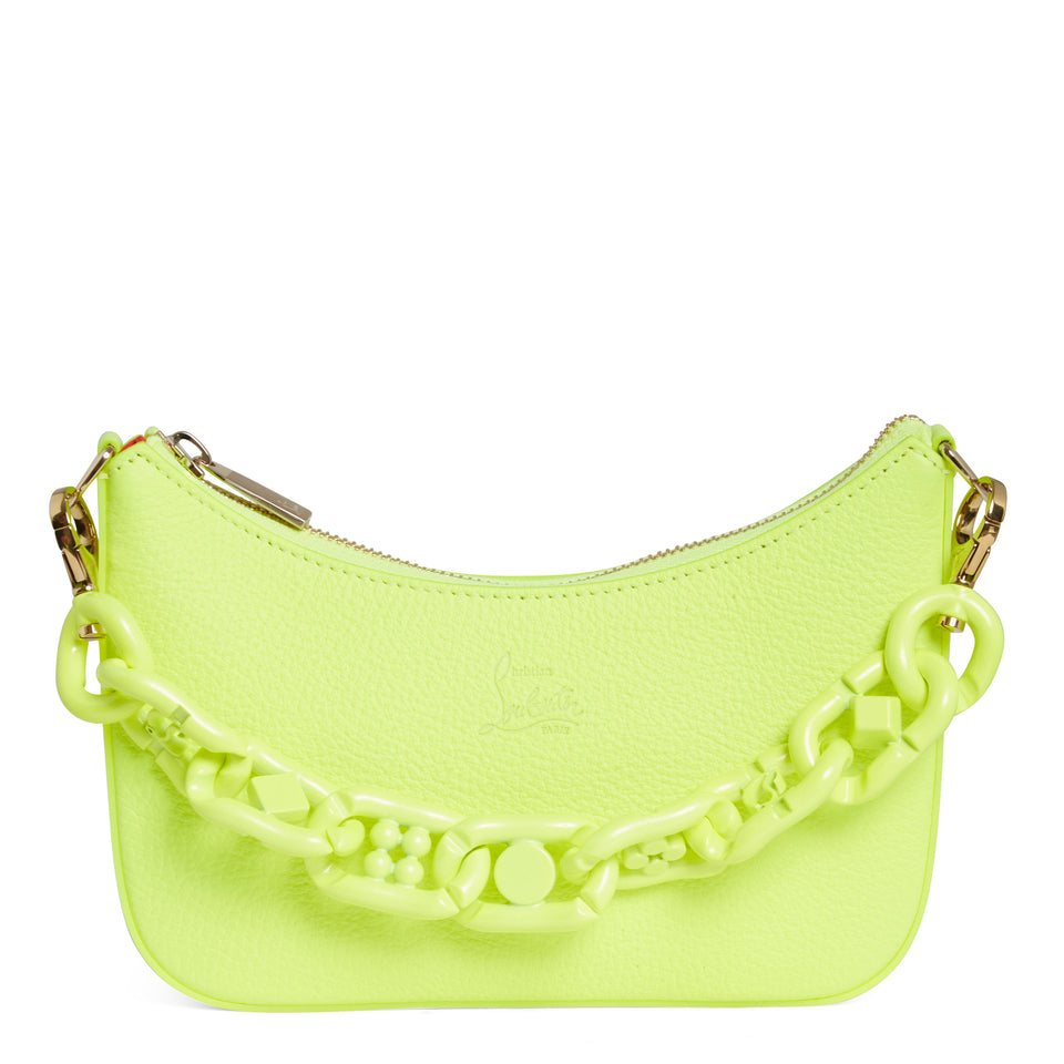 Yellow leather ''Loubila Chain mini'' bag