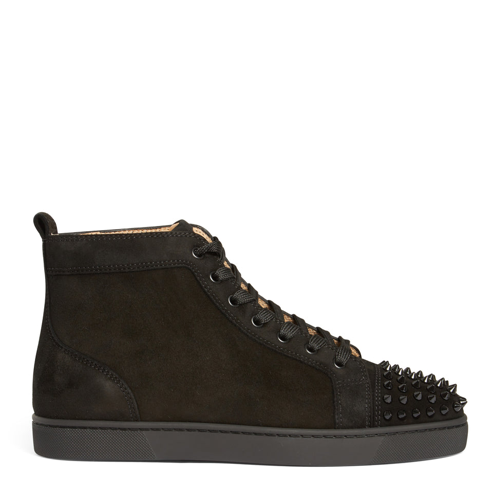 Sneakers "Lou Spikes" in suede nera