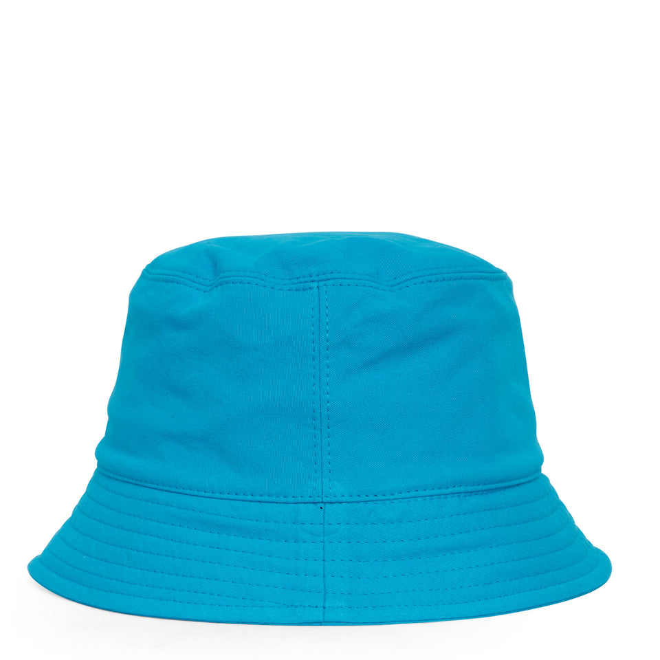 Cappello bucket in cotone azzurro