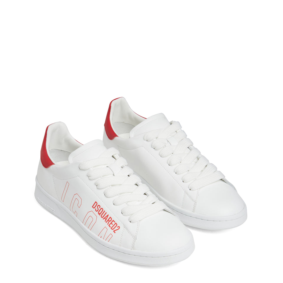 White leather ''Boxer'' sneakers