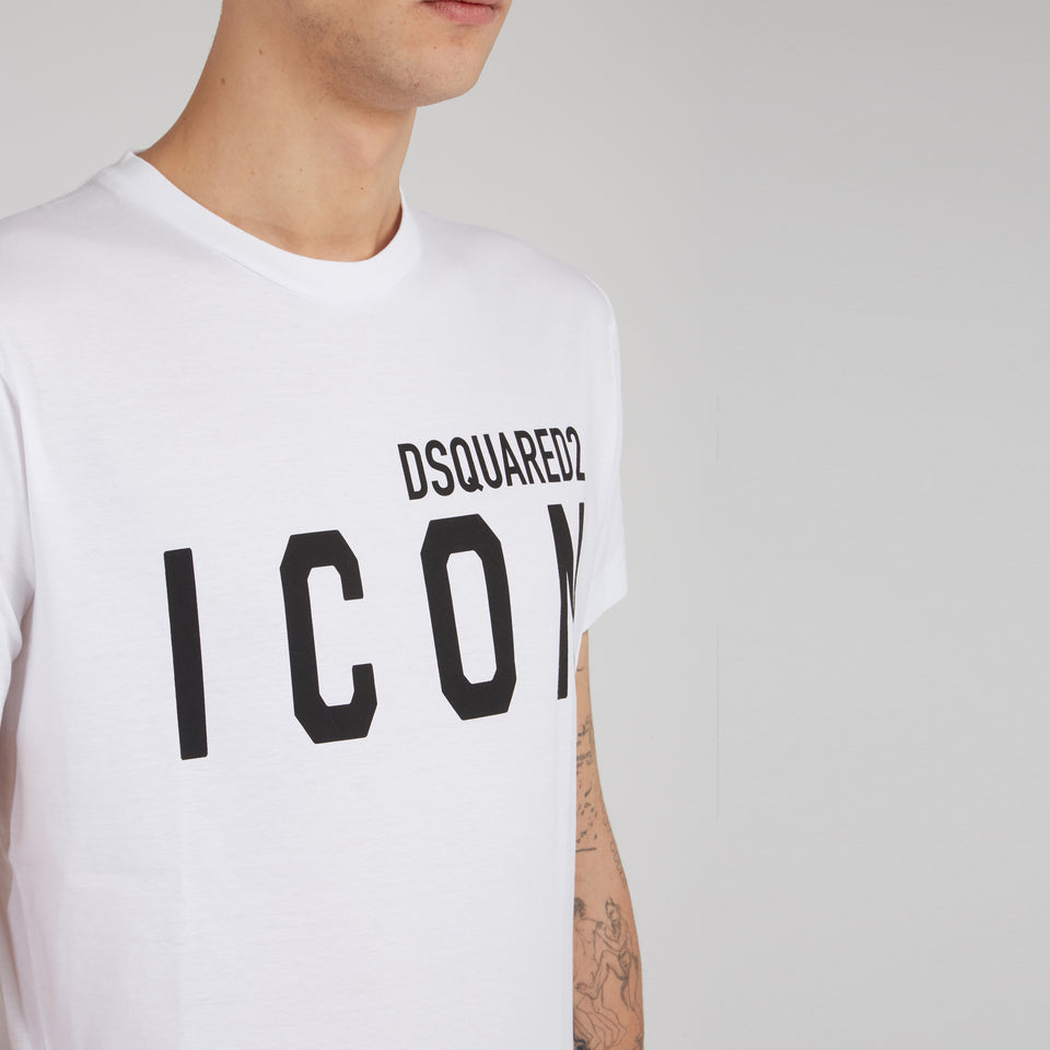 T-shirt ''Icon'' in cotone bianca