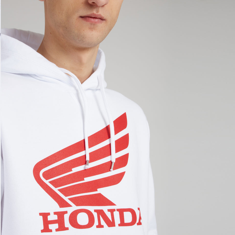 White cotton ''Honda Cool'' sweatshirt