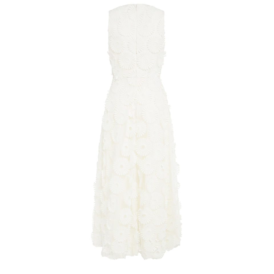 White cotton long dress