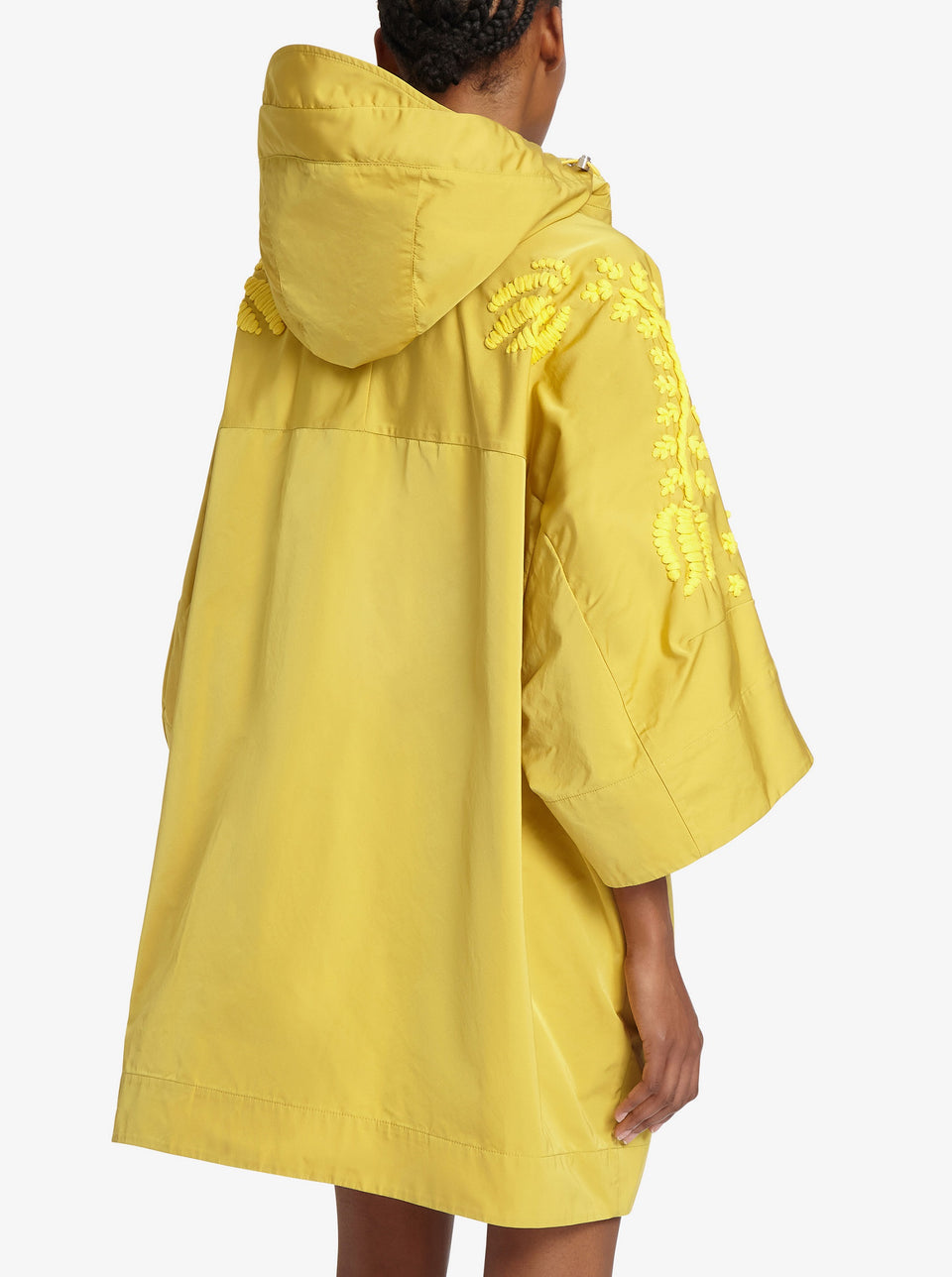 Cappotto in tessuto giallo