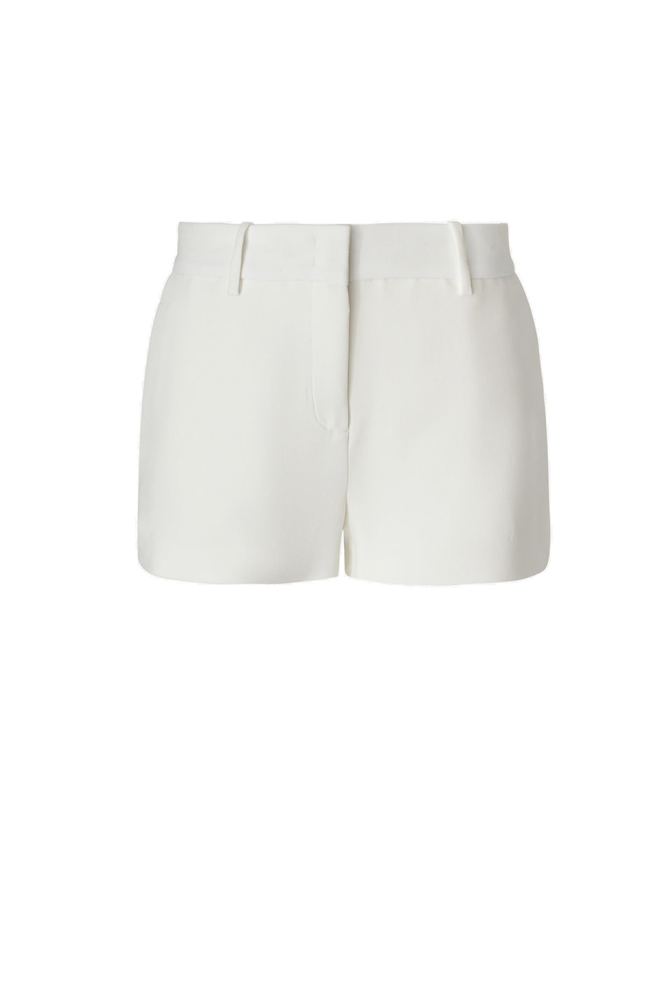 Tailored shorts in white fabric