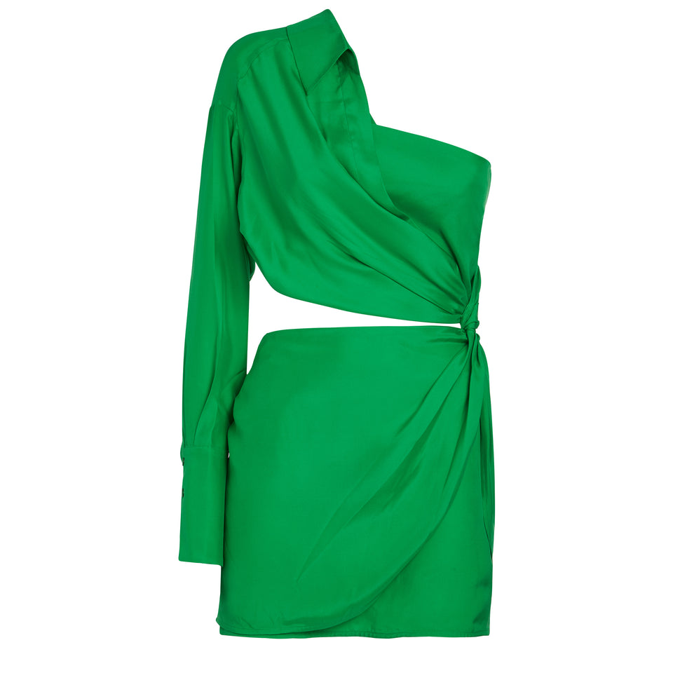 Green silk ''Arica'' dress