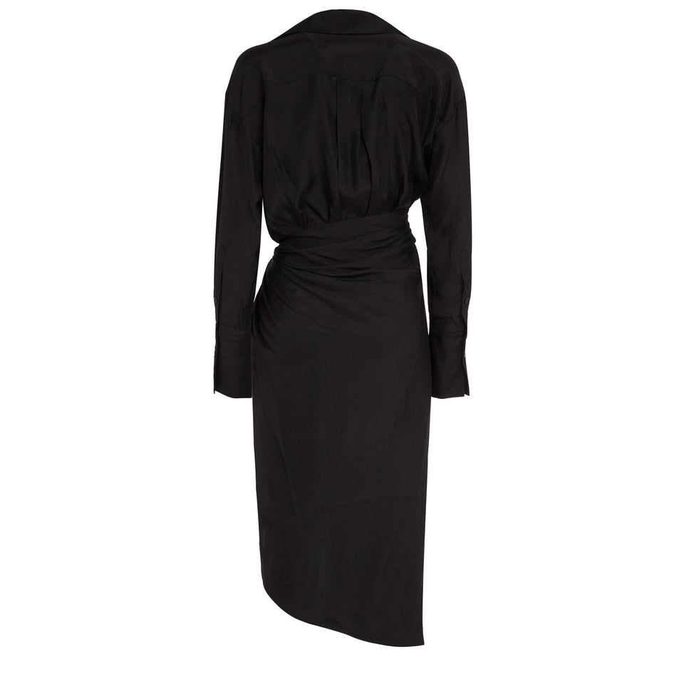 Black silk ''Puno'' dress
