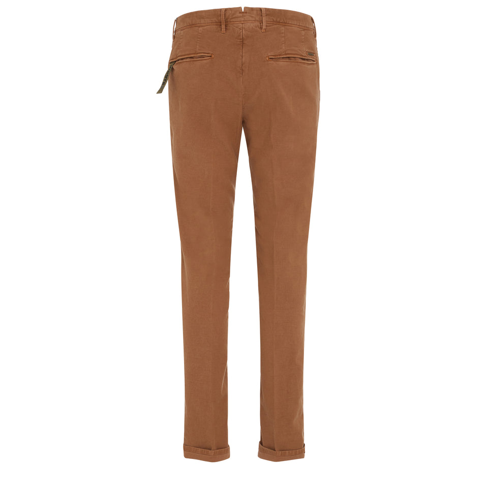 Pantalone in canvas marrone