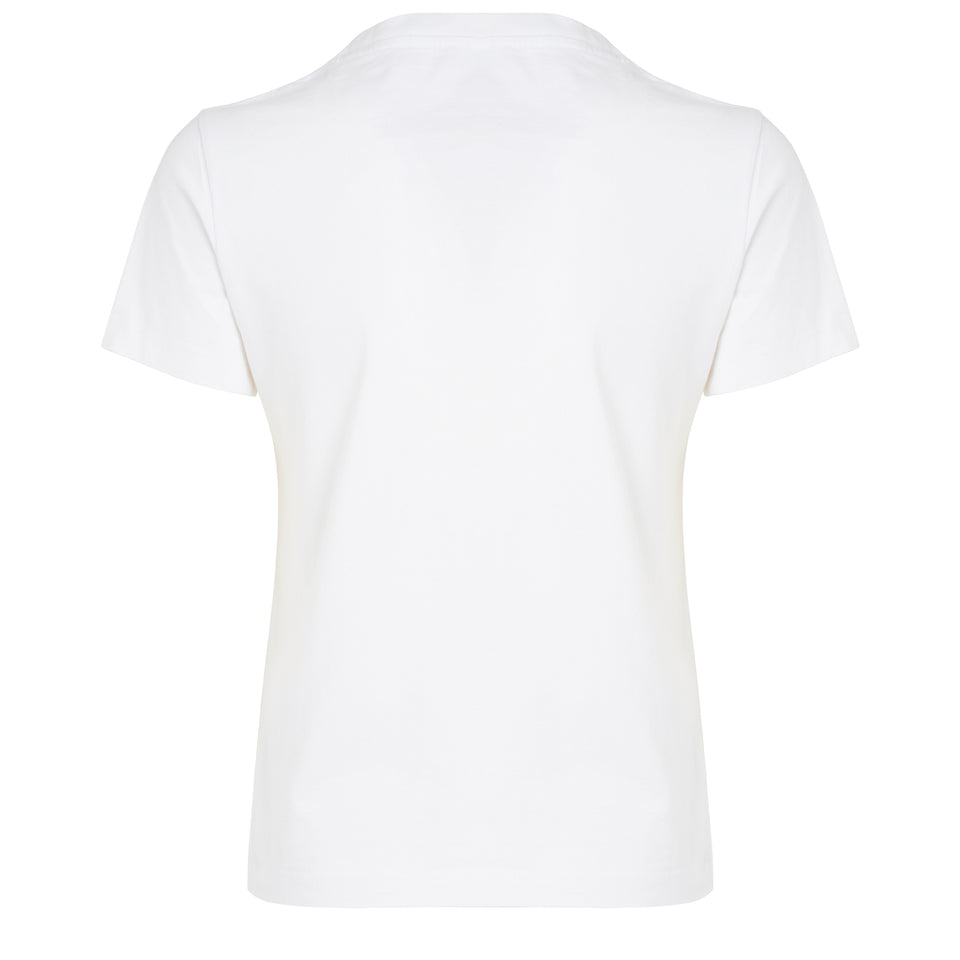 White jersey ''Boke Flower'' T-shirt