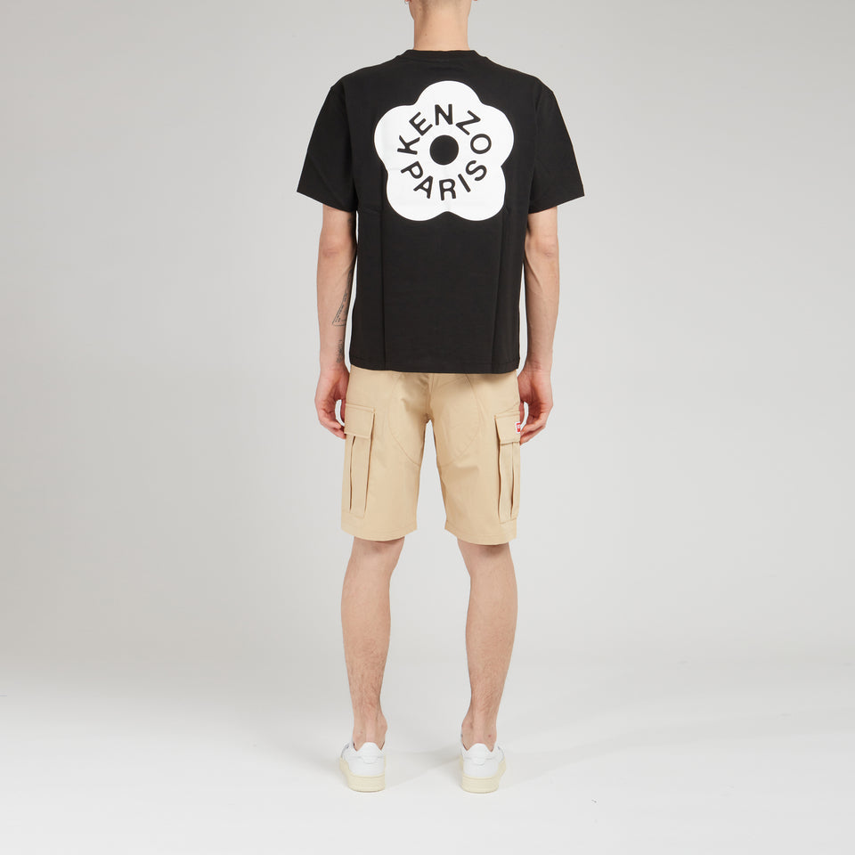 T-shirt ''Boke Flower 2.0'' in cotone nera