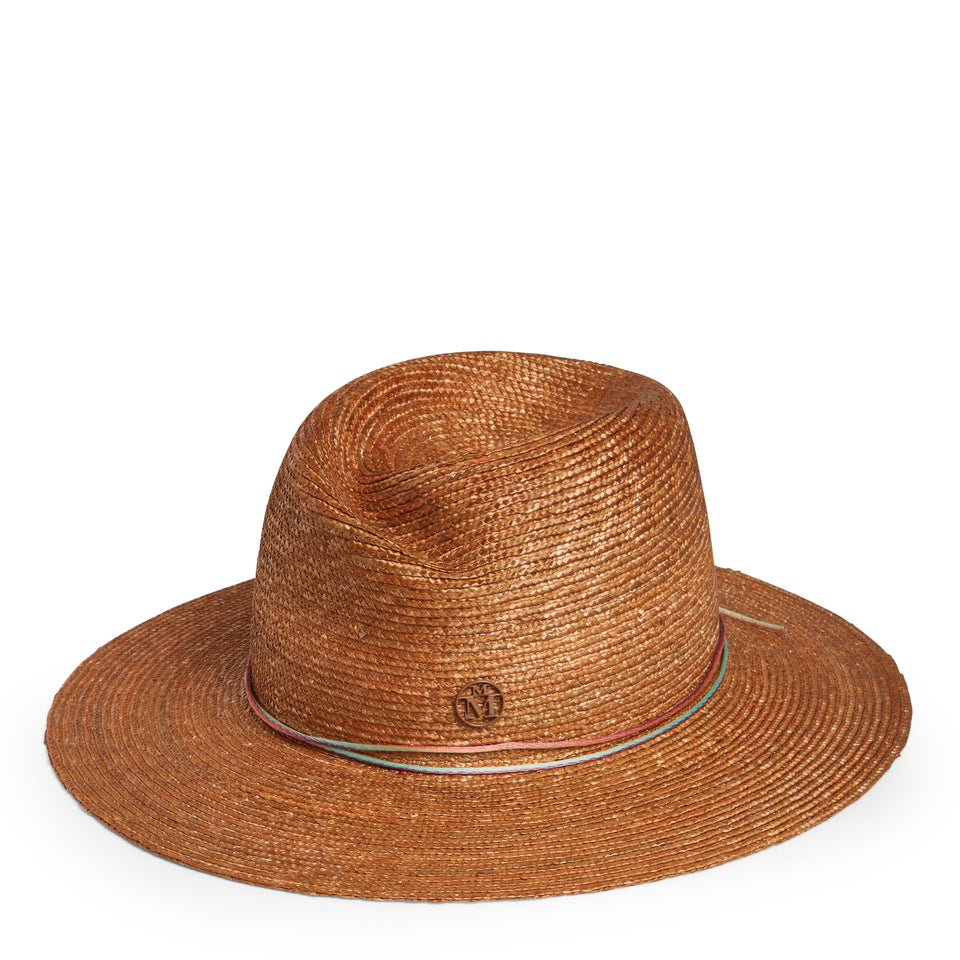 Brown straw ''Virginie'' hat