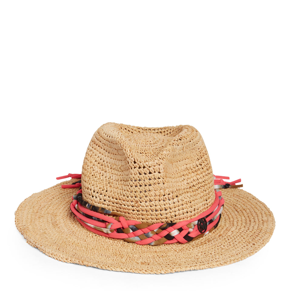 Brown straw hat