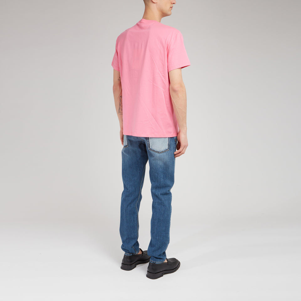 T-shirt in cotone rosa