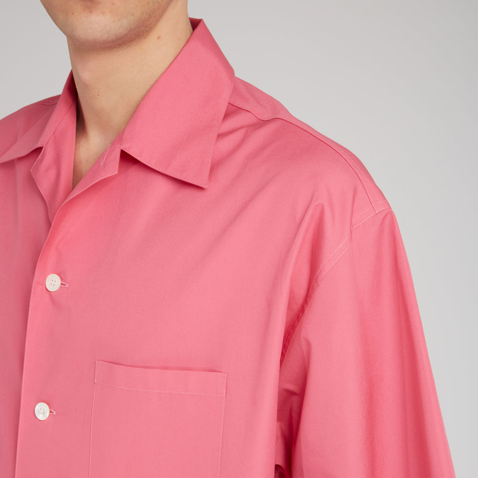 Camicia in cotone rosa