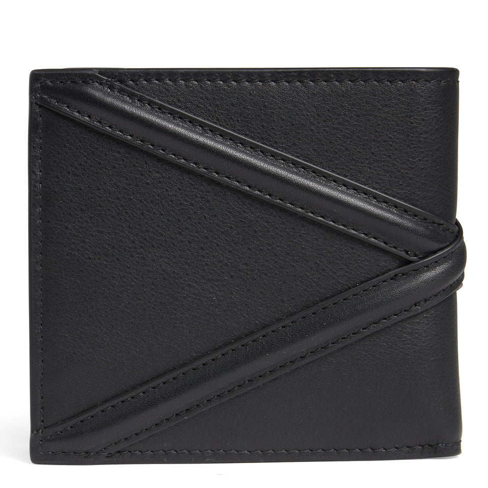 Black leather ''Harness'' wallet