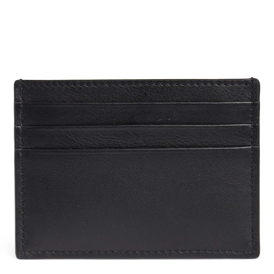 Black leather ''Harness'' card case