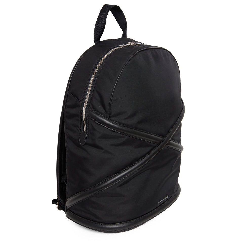 Black nylon ''Harness'' backpack