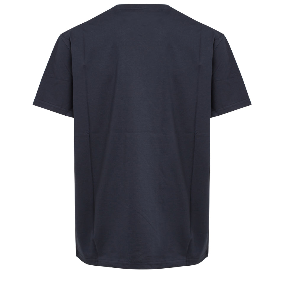 Blue cotton oversized T-shirt