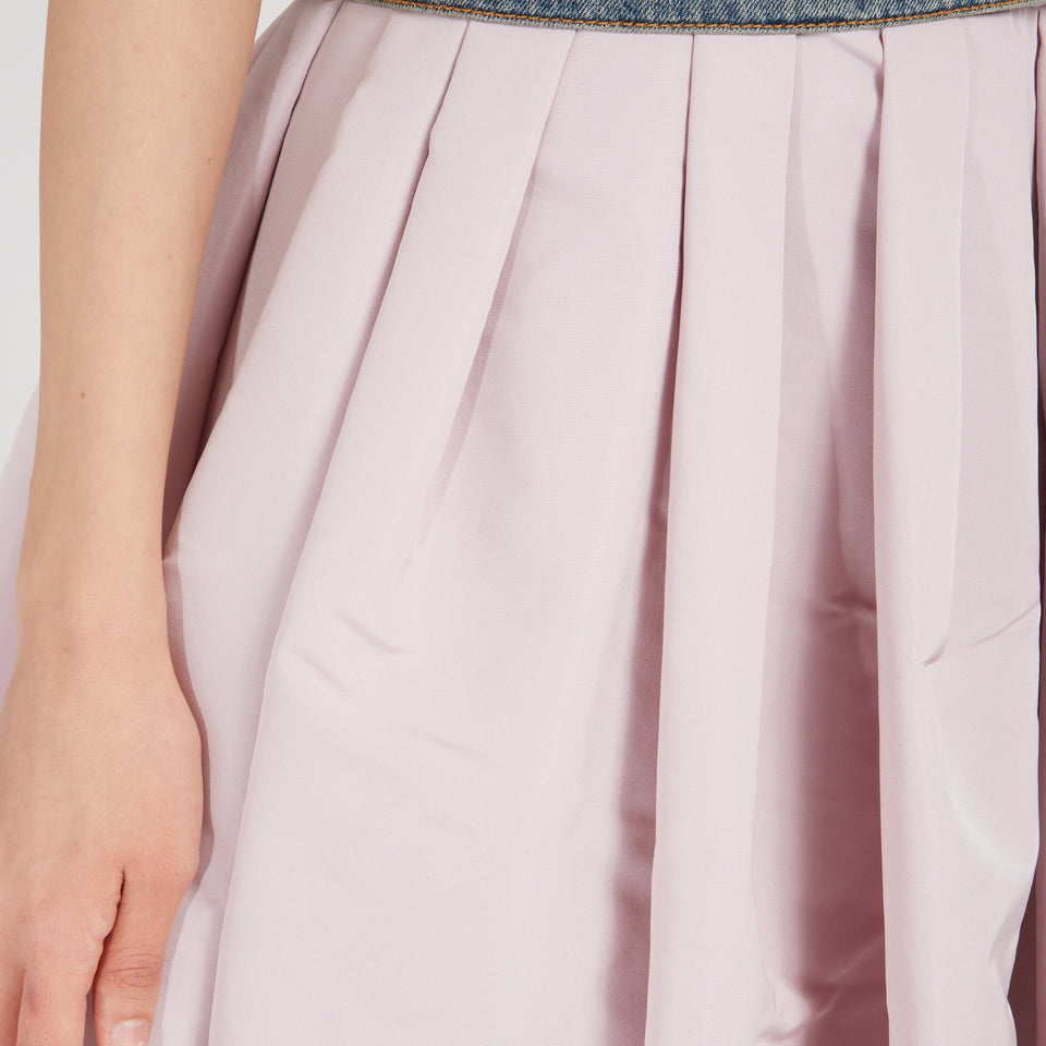 Pink polyfaille skirt