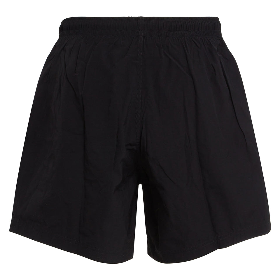 Swim shorts in black fabric