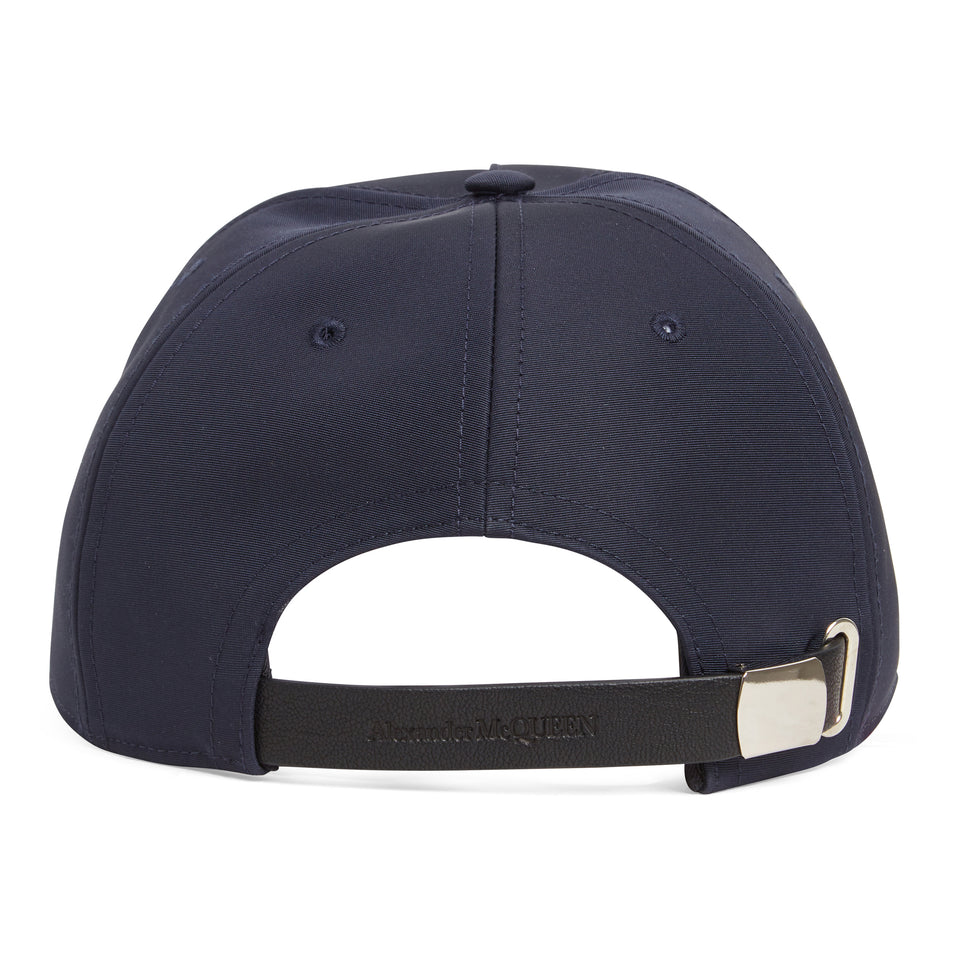 Blue fabric baseball cap