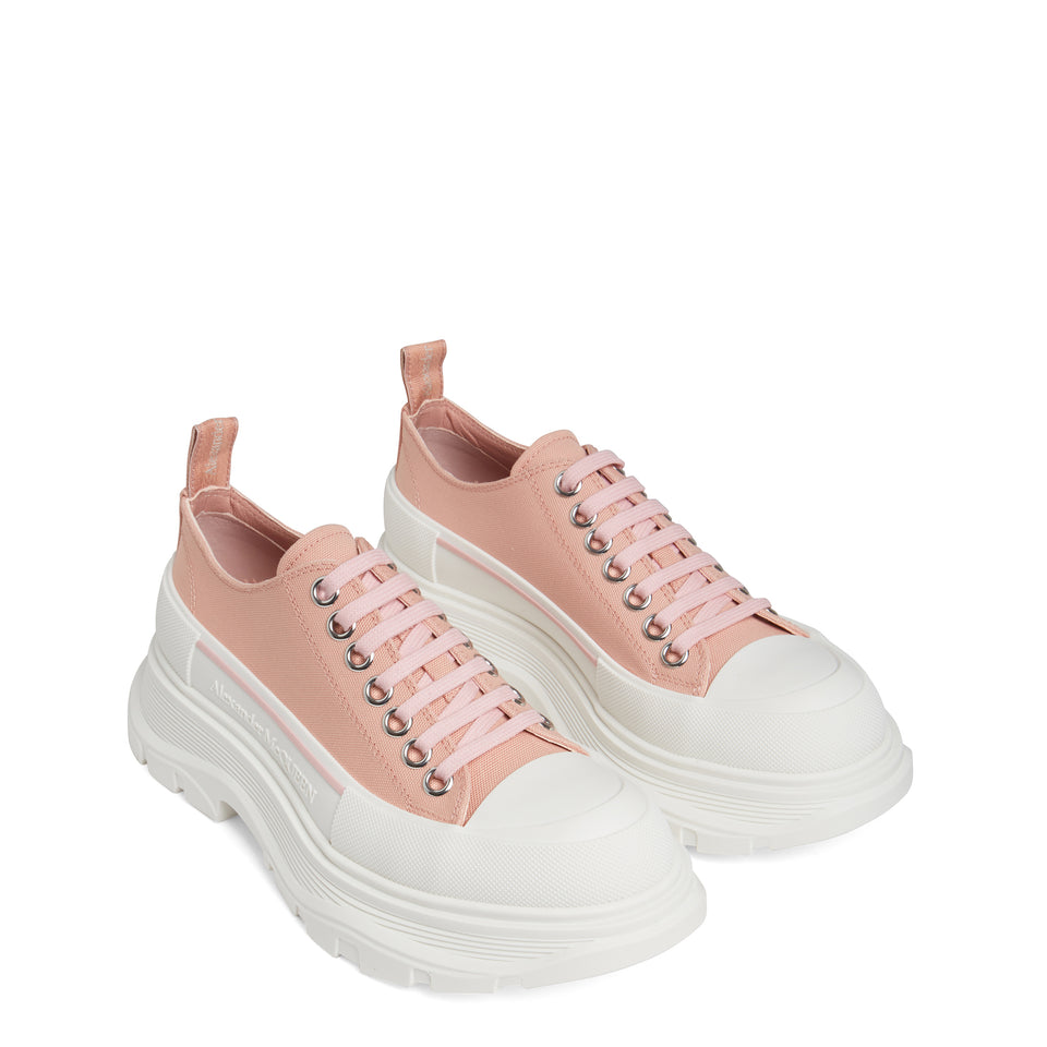 ''Tread Slick'' sneakers in pink fabric
