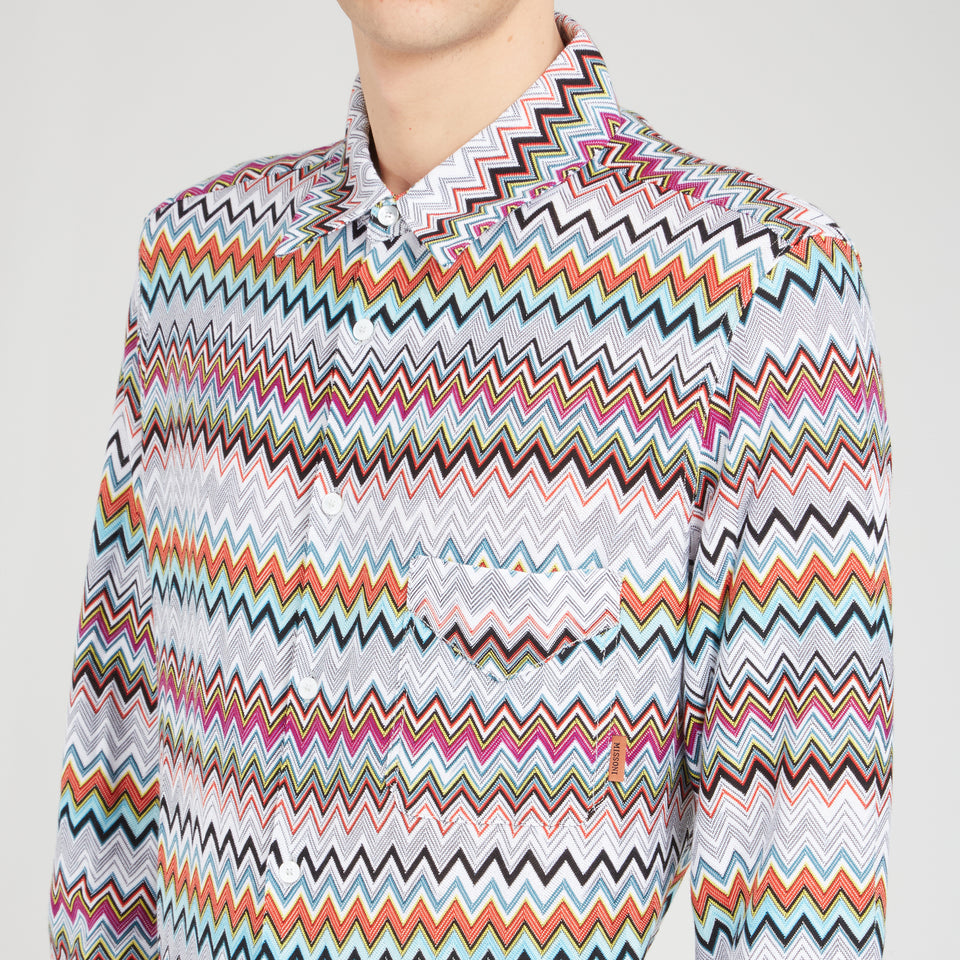 Camicia in cotone multicolor