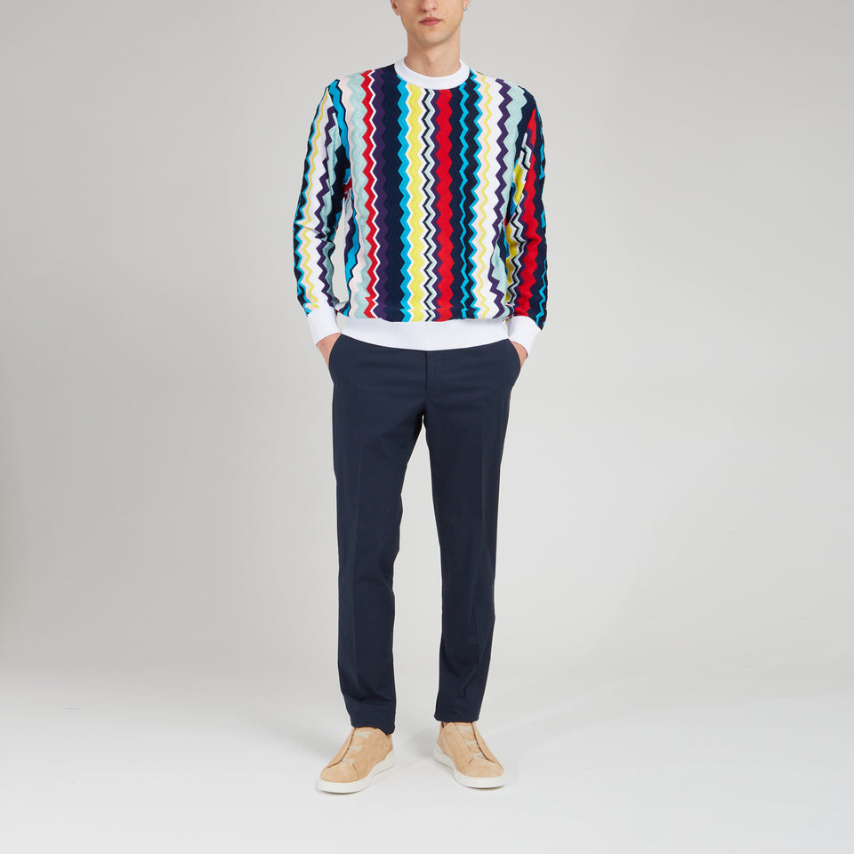 Multicolor cotton sweater