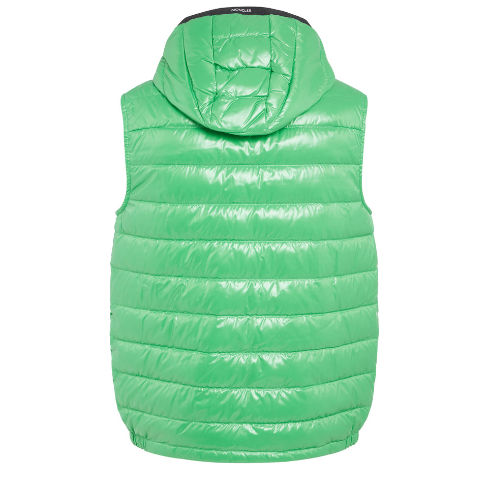 Green fabric ''Ragot'' padded vest