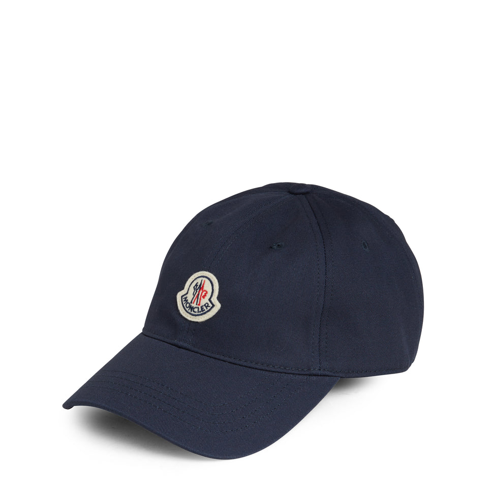 Cappello da baseball in cotone blu