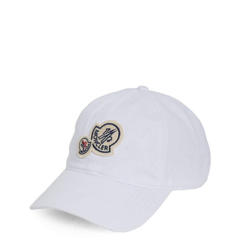 White cotton baseball cap