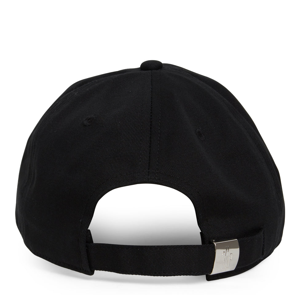 Black cotton baseball cap
