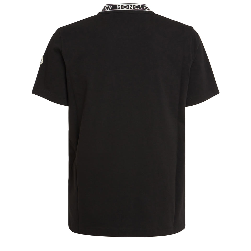 T-shirt in cotone nera - GIO MORETTI