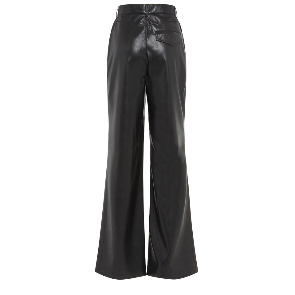 Pantalone "Basha" in ecopelle nero - GIO MORETTI