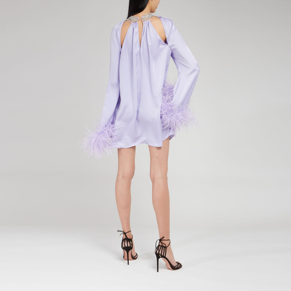 Purple fabric ''Tricia'' dress