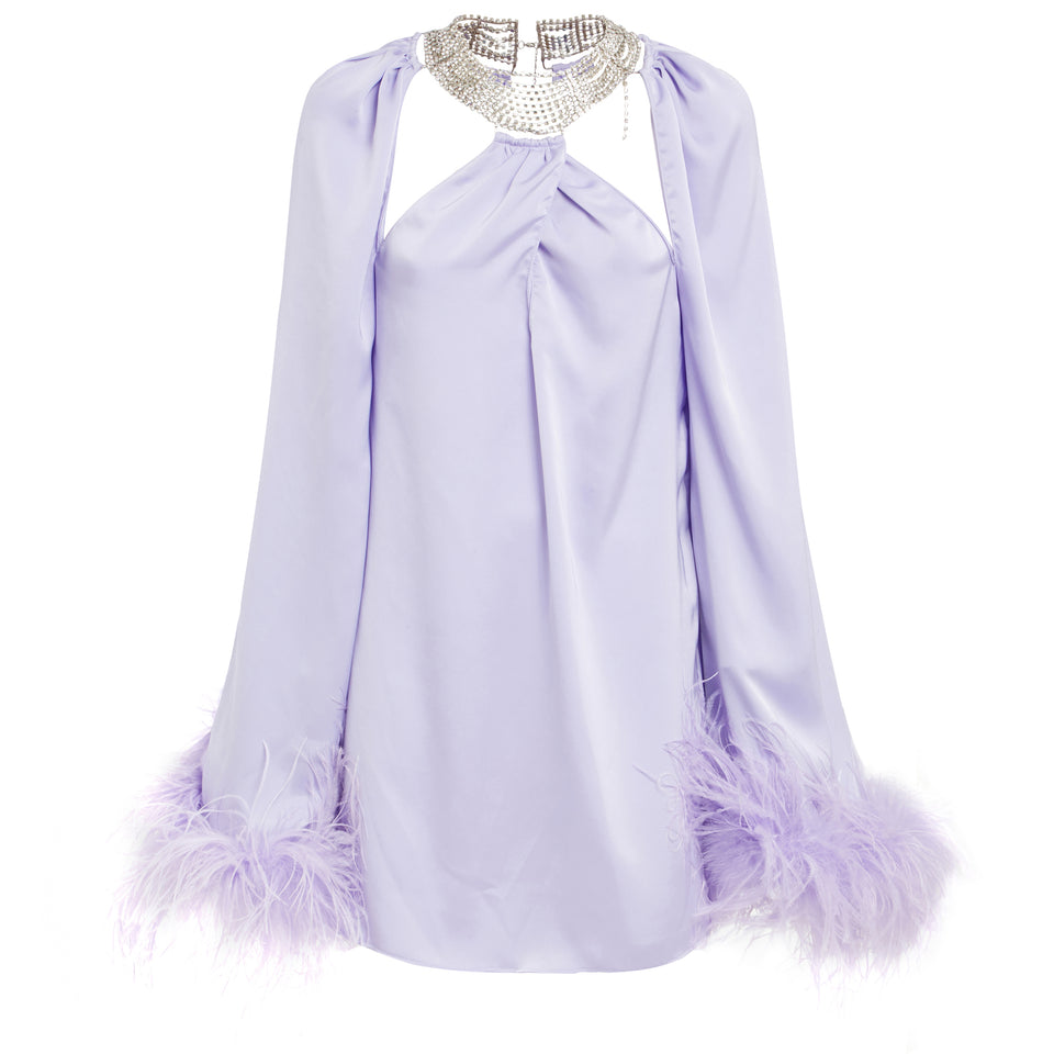 Purple fabric ''Tricia'' dress