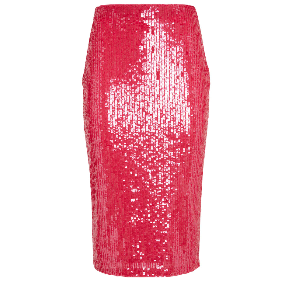 Fuchsia fabric "Gleam" skirt