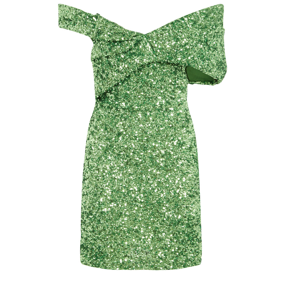 Green fabric dress