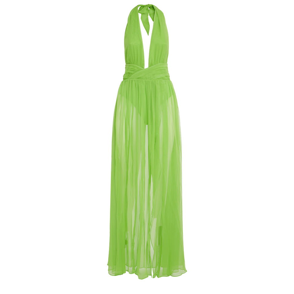 "Zion" dress in lime fabric